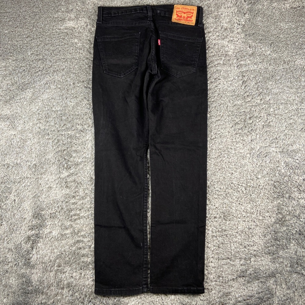 Levis 511 Jeans Mens 29x30 Black Denim Slim Stretch Cotton Blend Casual Pant - Picture 10 of 11